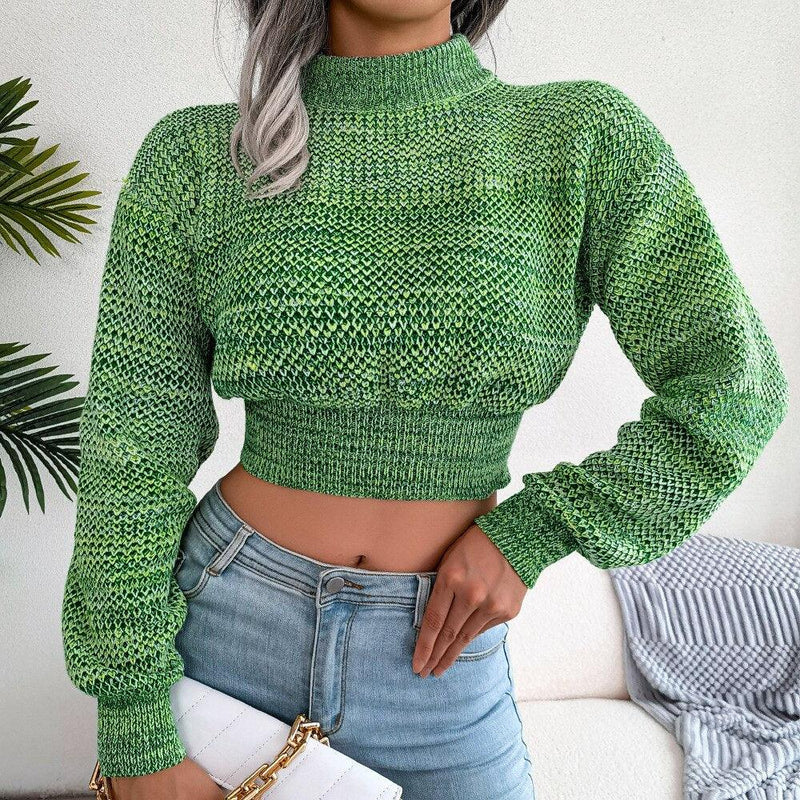 JFUNCY (Suéter Elegante Manga Longa Inverno)