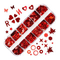 Glitter 3D Nail Art Variado