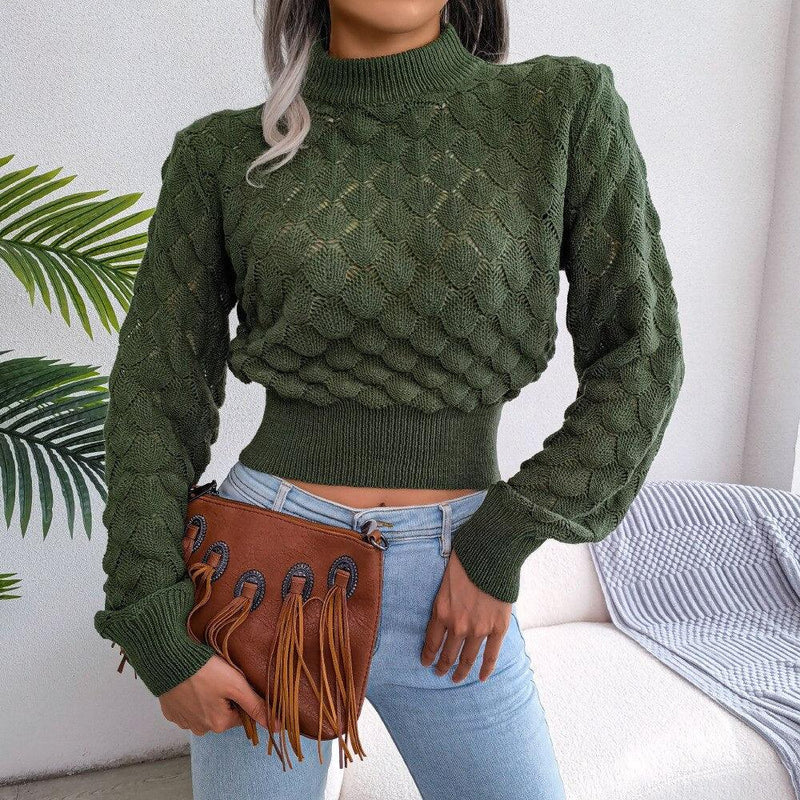 JFUNCY (Suéter Tricotado Feminino Moderno)