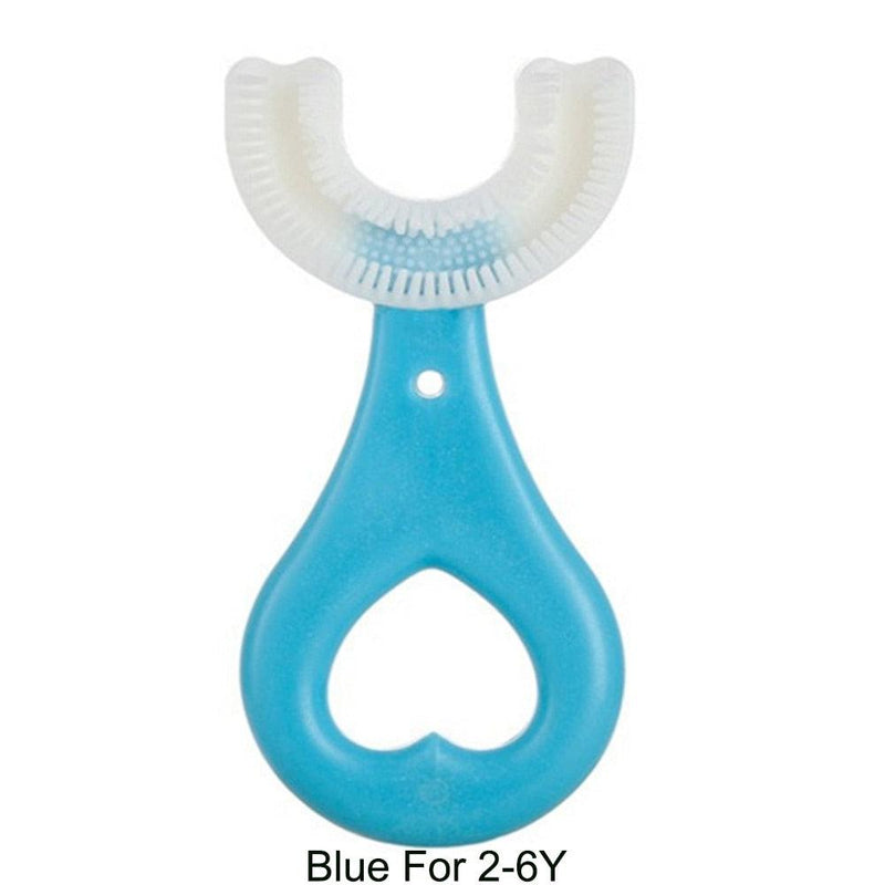 Escova de Dentes Infantil U-Shaped 360 Graus