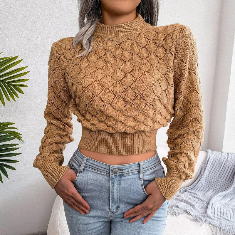JFUNCY (Suéter Tricotado Feminino Moderno)