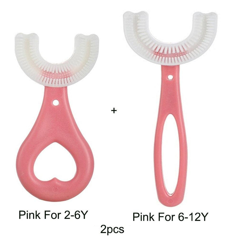 Escova de Dentes Infantil U-Shaped 360 Graus