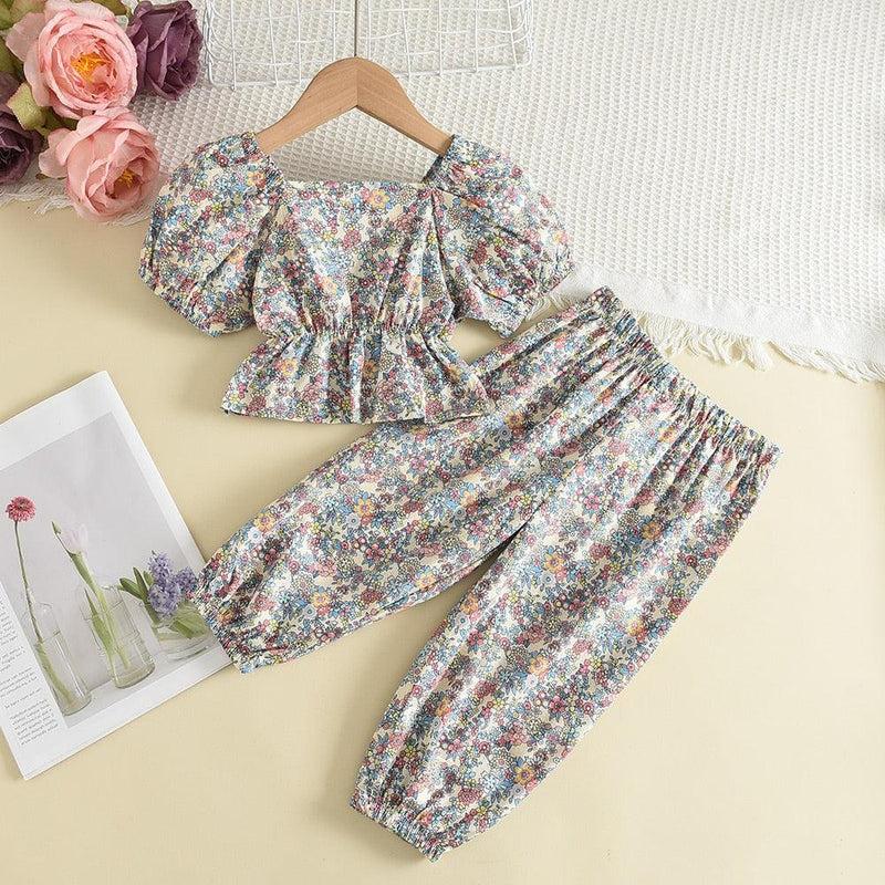 Conjunto de Roupas de Verão para Meninas