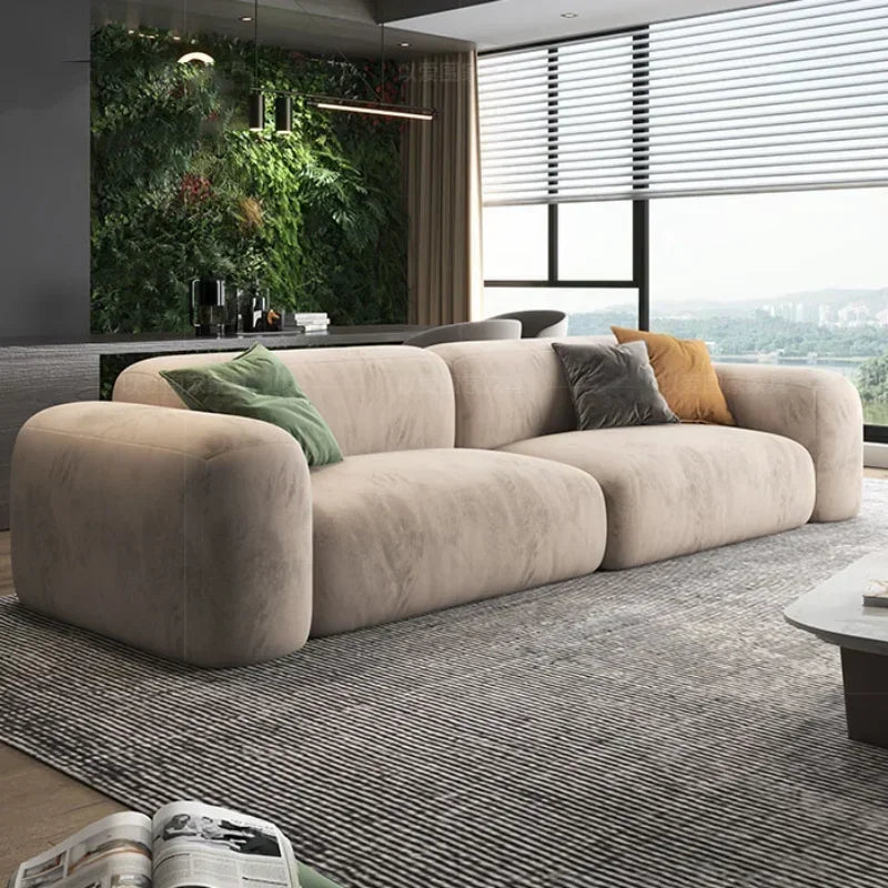 Sofá-cama moderno de 3 lugares para sala de estar, espuma XXL
