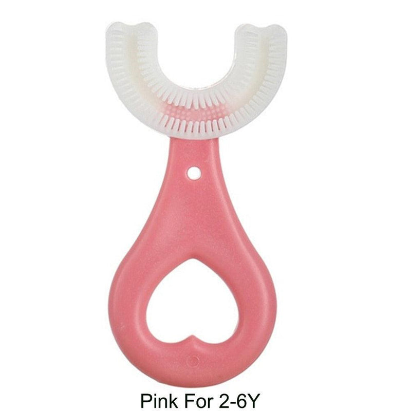 Escova de Dentes Infantil U-Shaped 360 Graus