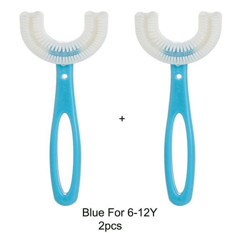 Escova de Dentes Infantil U-Shaped 360 Graus