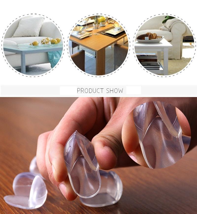 Protetor de Canto de Mesa de Silicone para Segurança Infantil (4 peças)