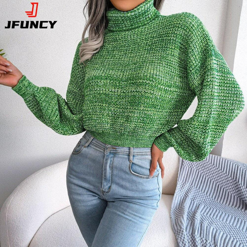 JFUNCY (Suéter Elegante Manga Longa)