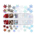 Glitter 3D Nail Art Variado