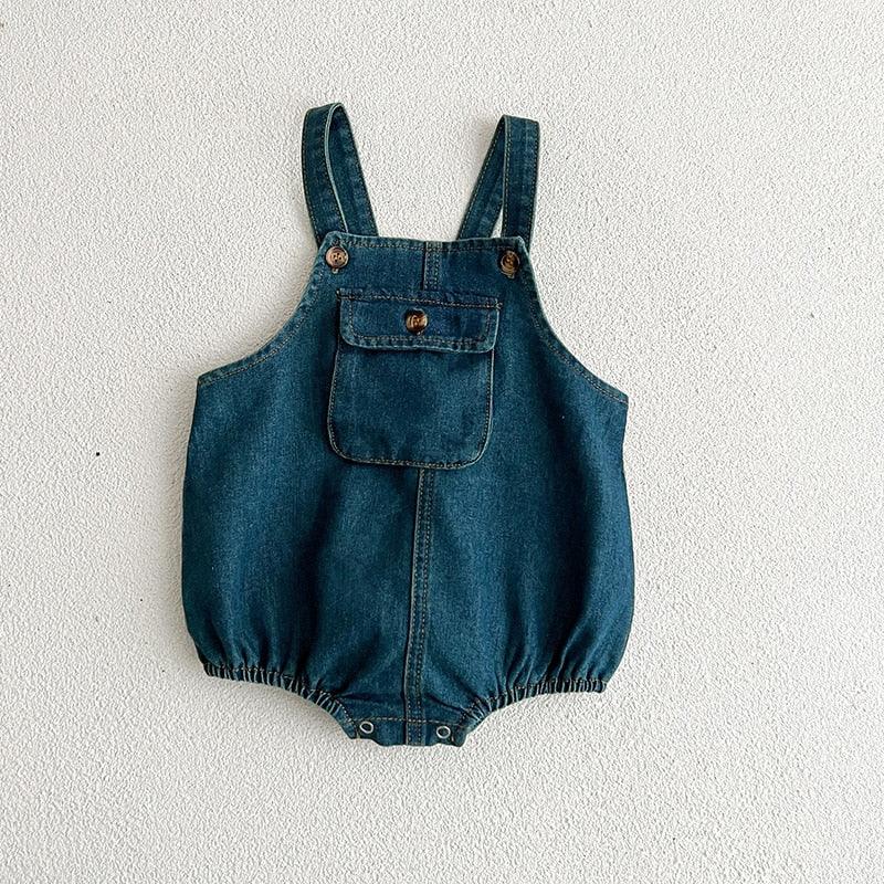 Macacão Jeans de Primavera/Outono para Bebês
