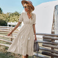 Vestido V-neck Ruffles 2023