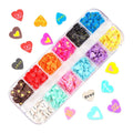 Glitter 3D Nail Art Variado