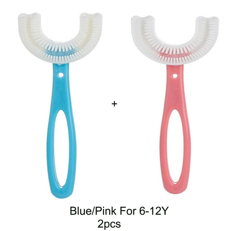 Escova de Dentes Infantil U-Shaped 360 Graus