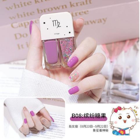 Constelação unha polonês 12ml twin manicure diy cor dupla fosco polonês conjunto uv verniz gel verniz laca embeber fora unhas arte uñas