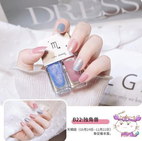 Constelação unha polonês 12ml twin manicure diy cor dupla fosco polonês conjunto uv verniz gel verniz laca embeber fora unhas arte uñas