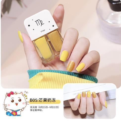 Constelação unha polonês 12ml twin manicure diy cor dupla fosco polonês conjunto uv verniz gel verniz laca embeber fora unhas arte uñas