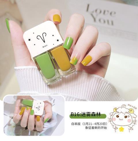 Constelação unha polonês 12ml twin manicure diy cor dupla fosco polonês conjunto uv verniz gel verniz laca embeber fora unhas arte uñas