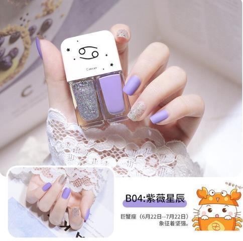 Constelação unha polonês 12ml twin manicure diy cor dupla fosco polonês conjunto uv verniz gel verniz laca embeber fora unhas arte uñas
