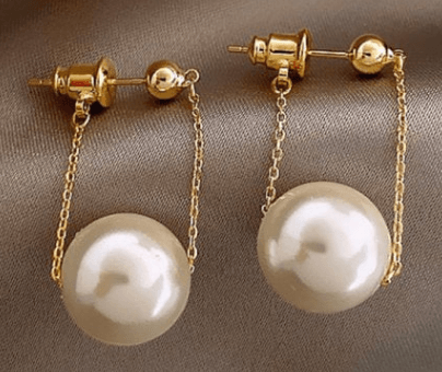 Cold style all-match earrings small pearl earrings