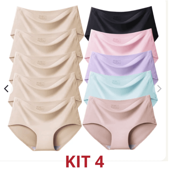 Kit Calcinhas Seda Serena™ [PAGUE 5 LEVE 10]