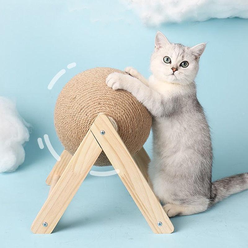 Brinquedo de Bola de Arranhar para Gatos - Diversão e Cuidados