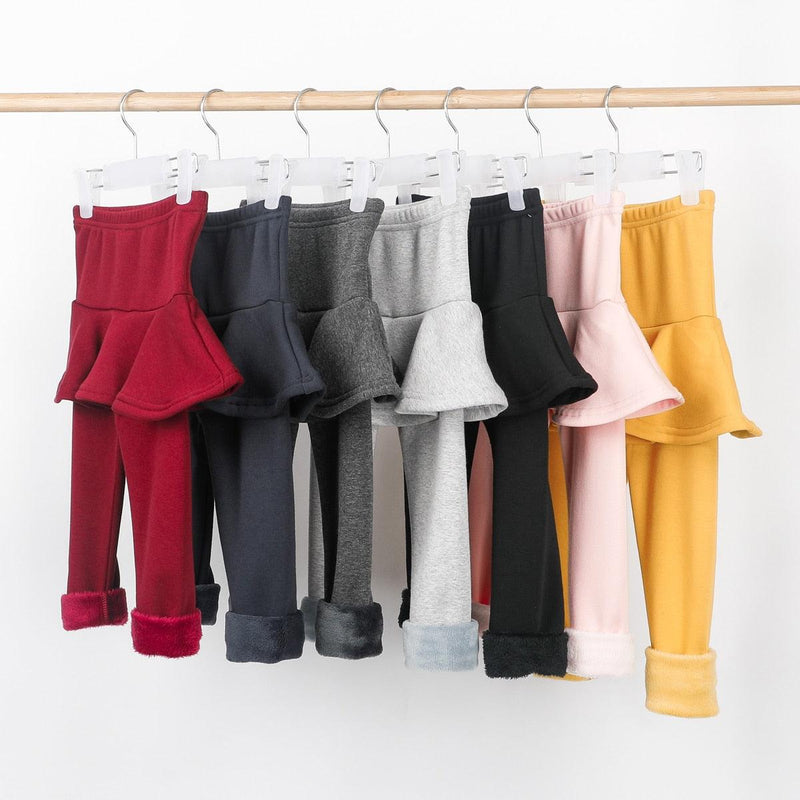 Leggings Infantis em Cores Sólidas (2-10 anos)