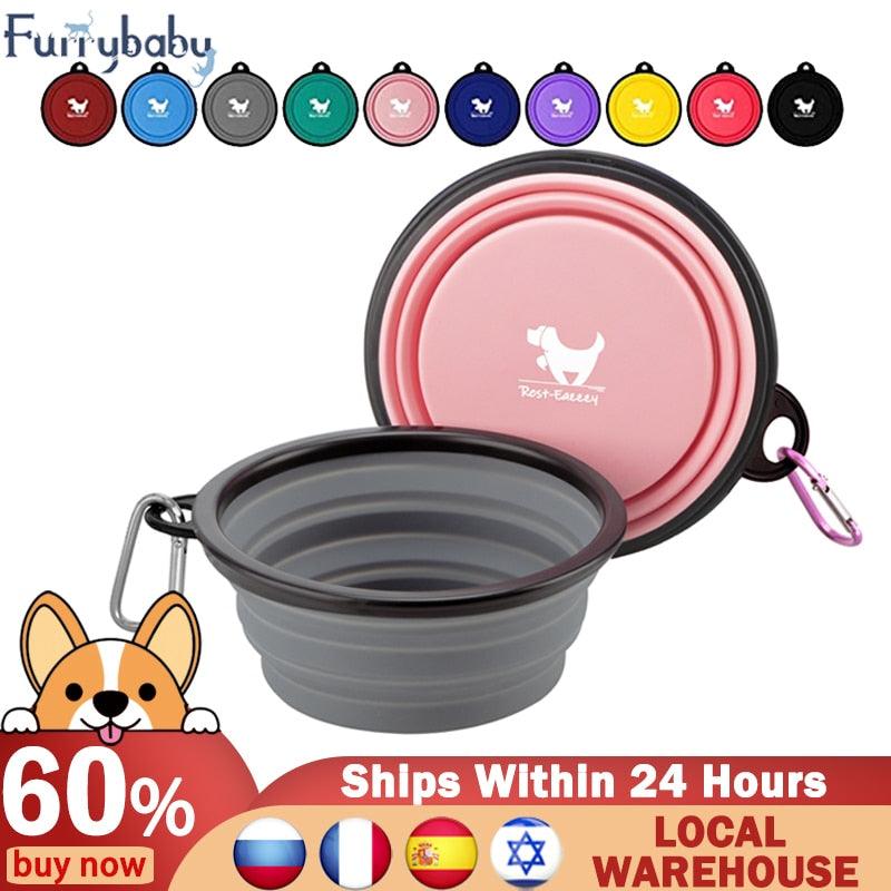 Tigelas Dobráveis Furrybaby para Cães em Viagem