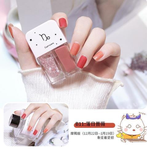 Constelação unha polonês 12ml twin manicure diy cor dupla fosco polonês conjunto uv verniz gel verniz laca embeber fora unhas arte uñas