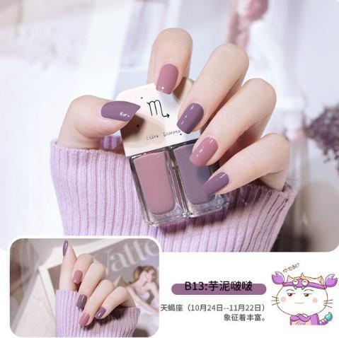Constelação unha polonês 12ml twin manicure diy cor dupla fosco polonês conjunto uv verniz gel verniz laca embeber fora unhas arte uñas