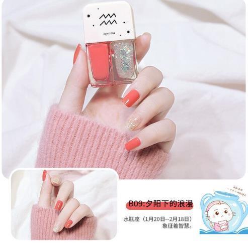 Constelação unha polonês 12ml twin manicure diy cor dupla fosco polonês conjunto uv verniz gel verniz laca embeber fora unhas arte uñas